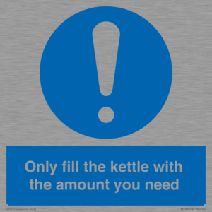 Only fill the kettle with the amount you need